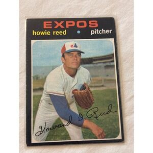 Topps 1971 Baseball Card Howie Reed Montreal Expos #398 Pitcher Good Vintage